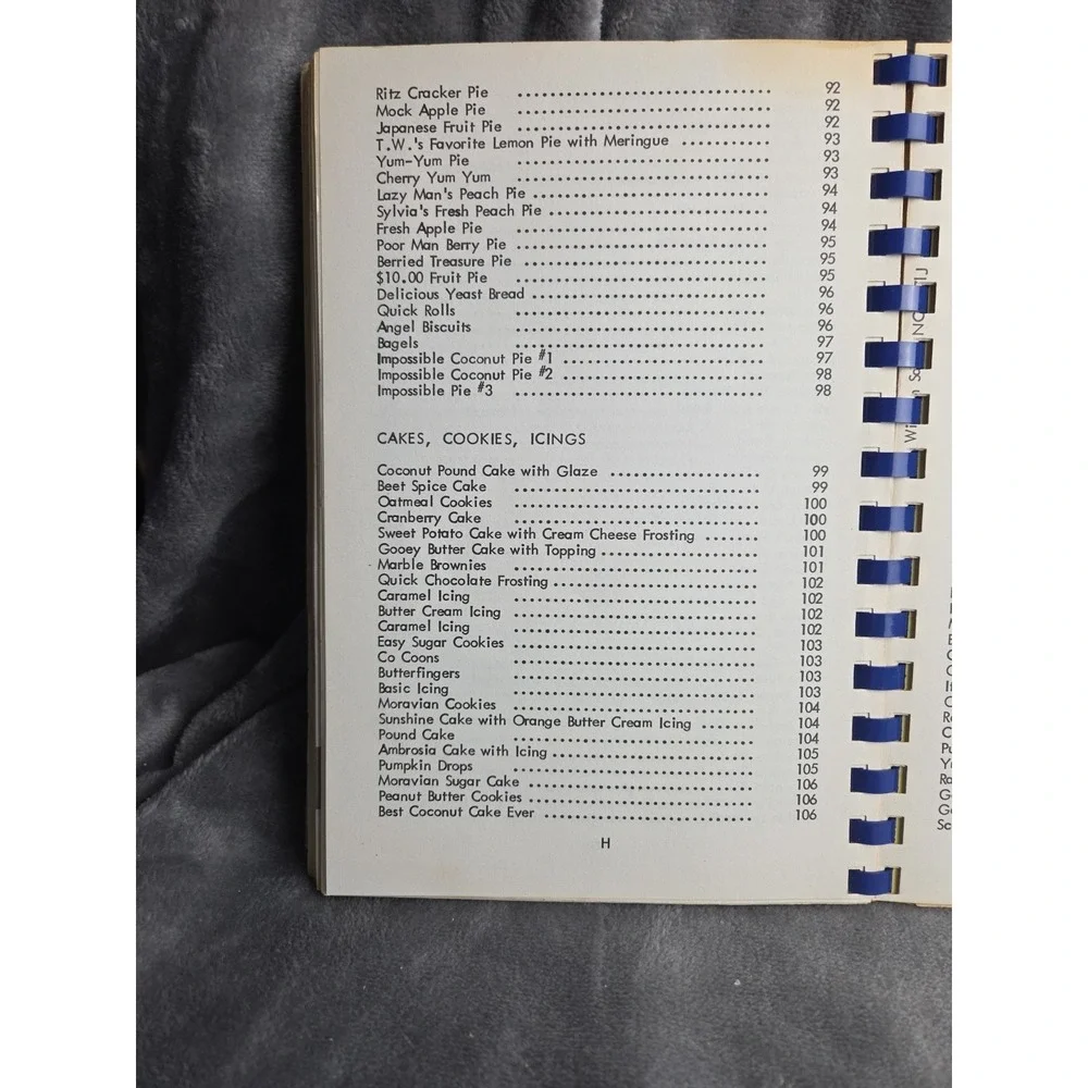 West Side‎ Baptist Church Cookbook Spiral 1984 Winston-Salem, NC Willing Workers